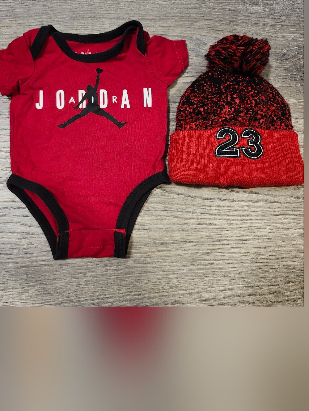 Newborn Jordan Onesie & Hat